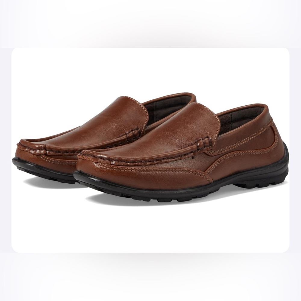 Deer Stags Boys Slip on Loafer in Brown| Size: 6.5